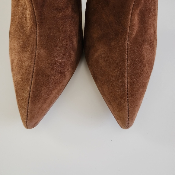 Steve Madden Brown Suede Heeled Boots - Picture 5 of 10